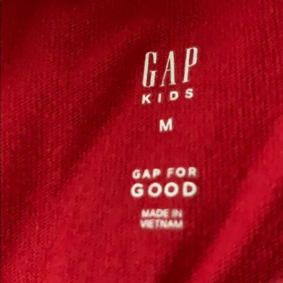 Gap Long Sleeve Shirt Big Boys youth M Red - Picture 5 of 5